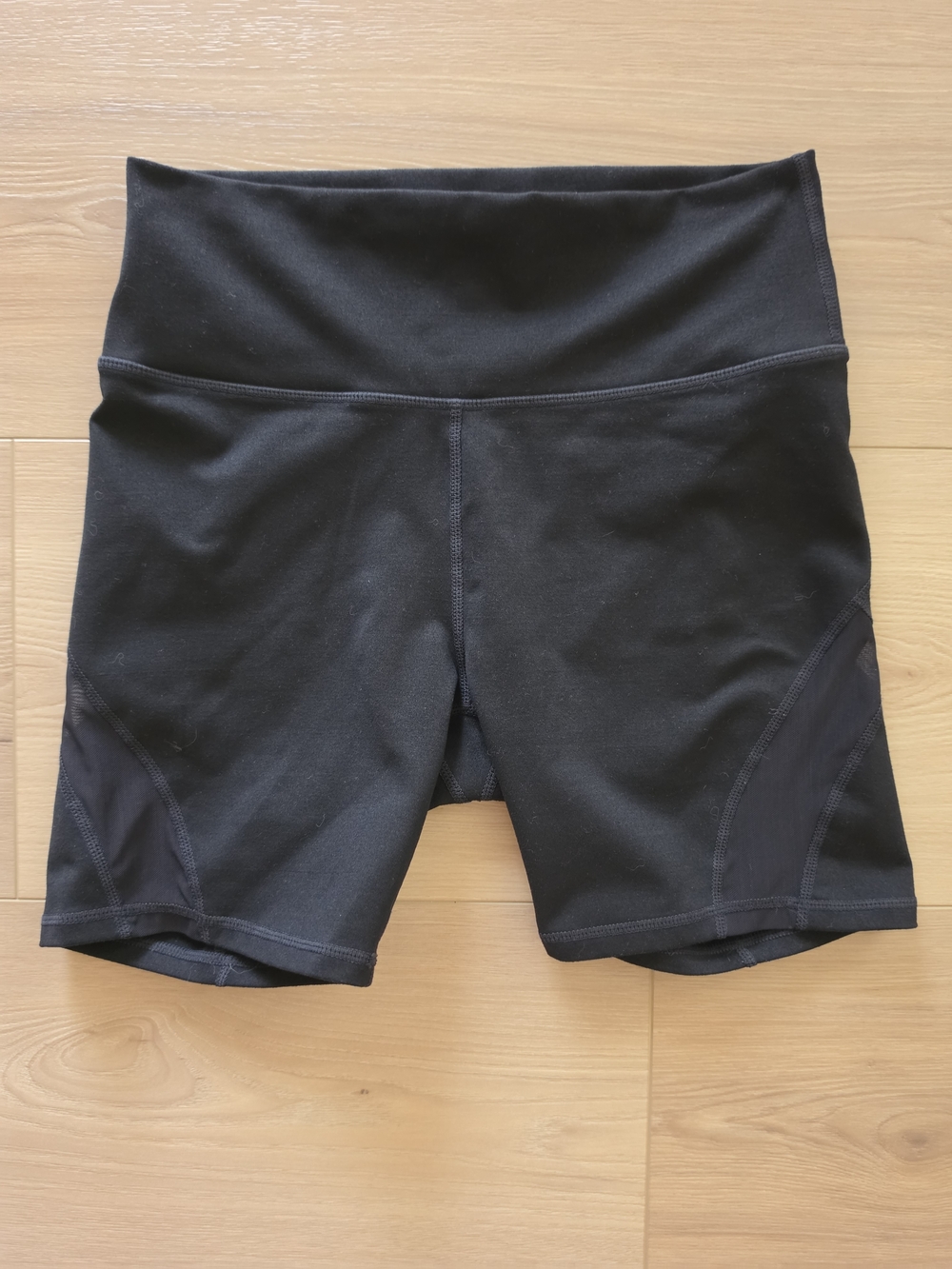 Fabletics Black High-Waist Bike Shorts